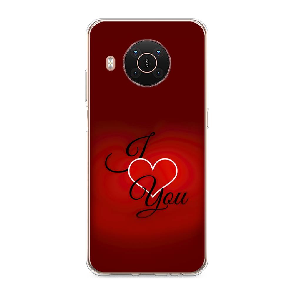 

Чехол Awog на Nokia X20 / Нокиа X20 "I love you 3", Красный;черный, 124250-6