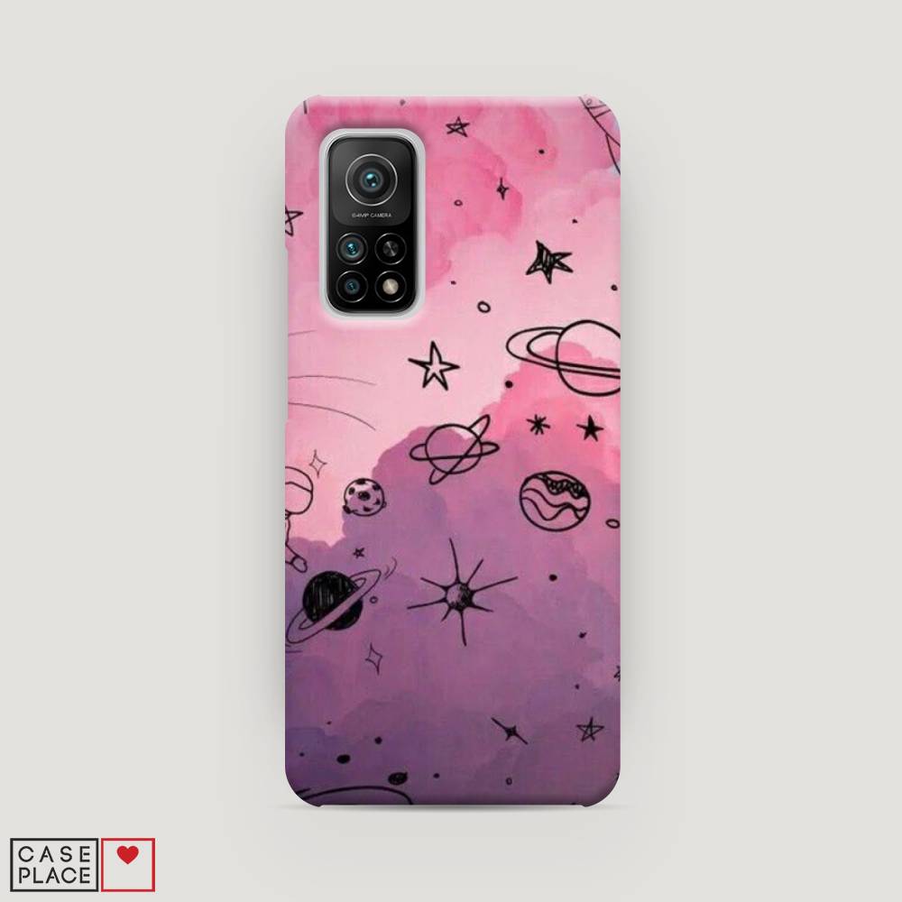 

Пластиковый чехол "Радуга планет 3" на Xiaomi Mi 10T, 39320-3