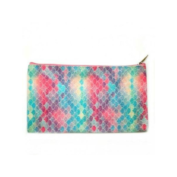 Пенал J.Otten мягкий 1 отделение 19х10см плоский к/з Русалочка