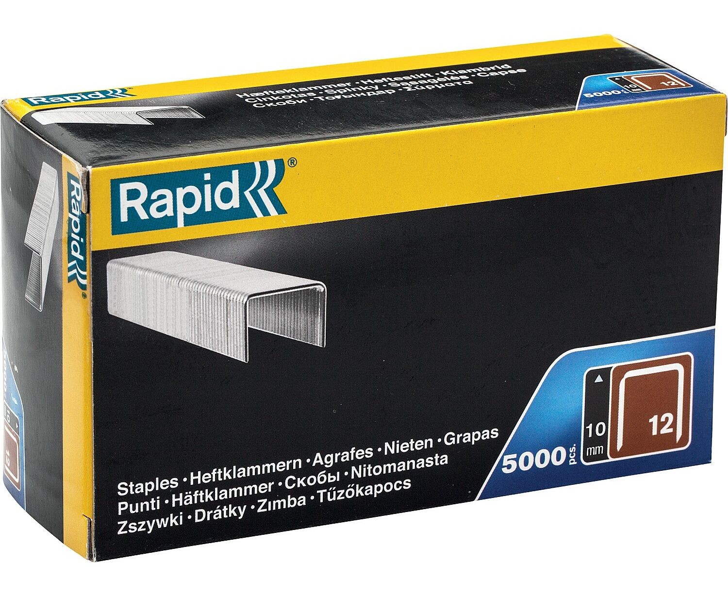 Скобы для электростеплера RAPID 10 мм 5000 шт скобы rapid 11859610 12 мм тип 53 5000 шт