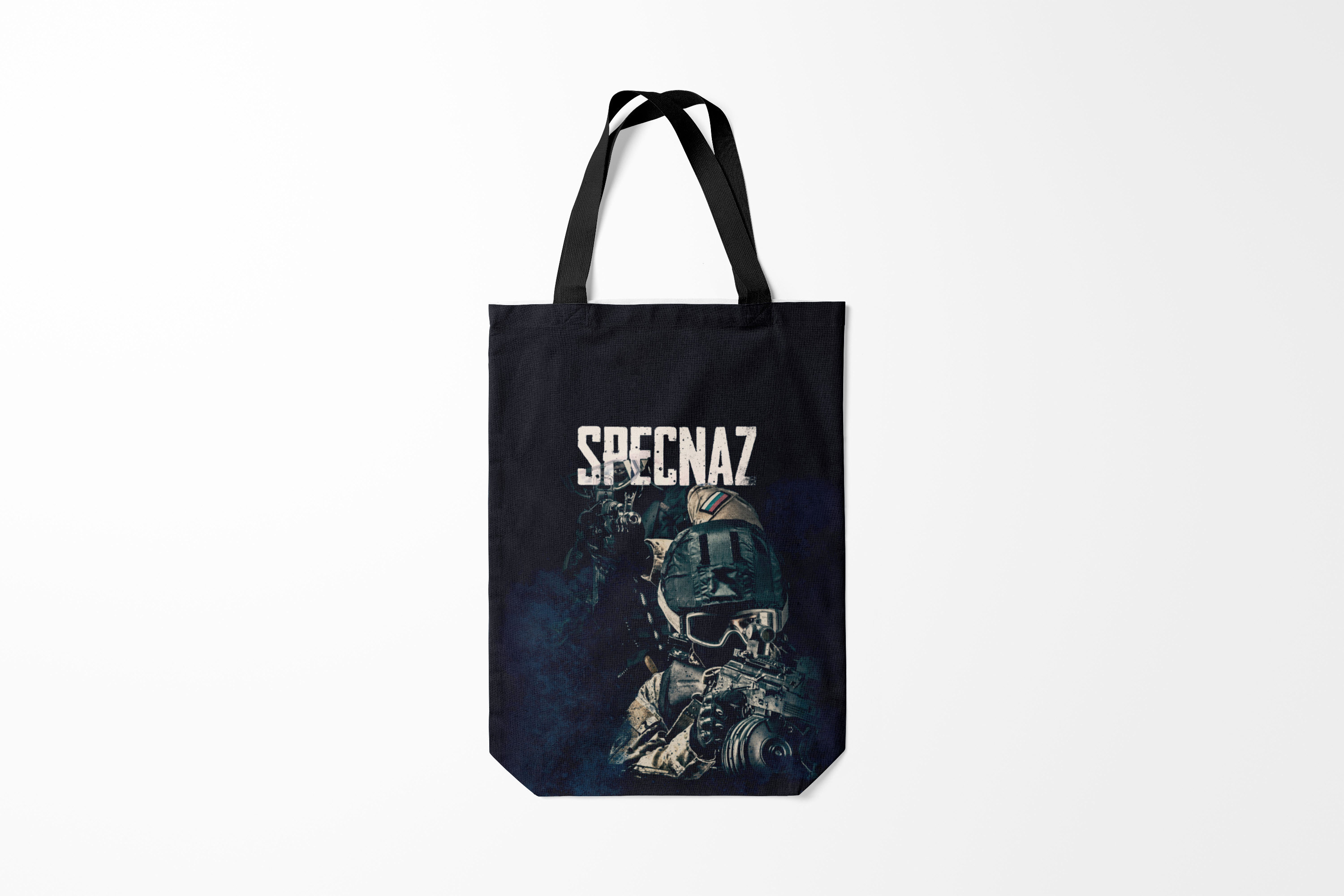 

Сумка шoппер унисекс Burnettie Спецназ Specnaz, черный, Спецназ Specnaz