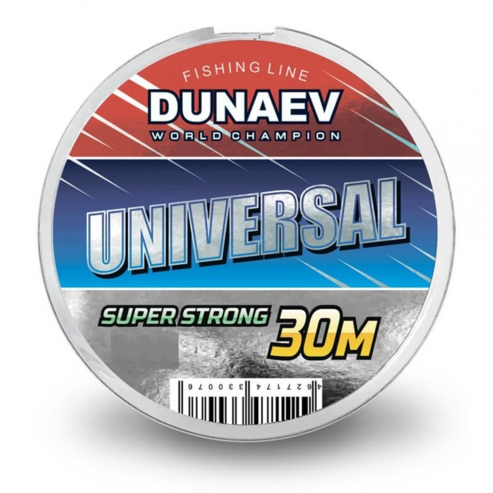 

Леска Dunaev Universal 30м 0,18мм, Прозрачный, Universal