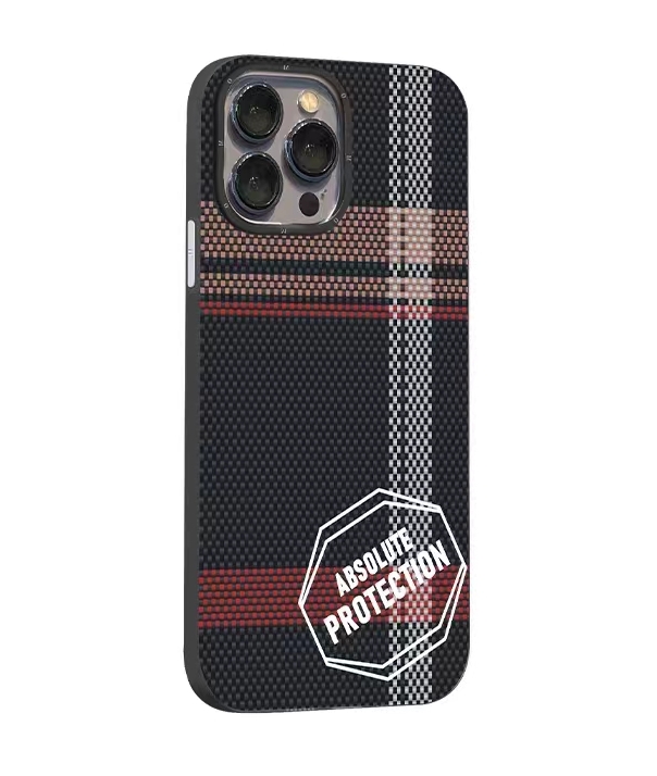 Чехол Mikwer Fang Luen для iPhone 15 Pro Max Plaid black F03