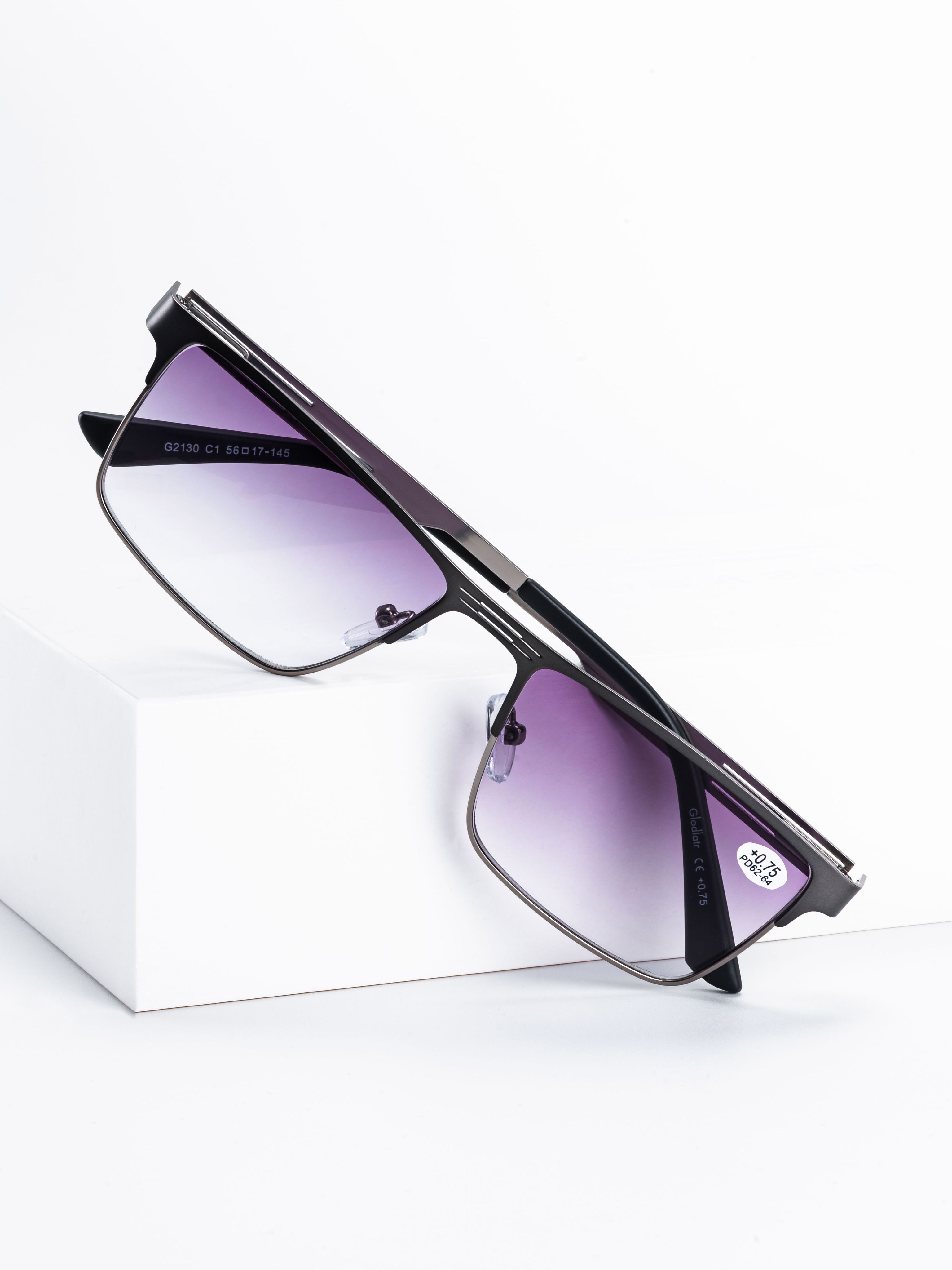 

Корригирующие очки SALIVIO +2,25 мужские РЦ 62-64 2130-2 серый