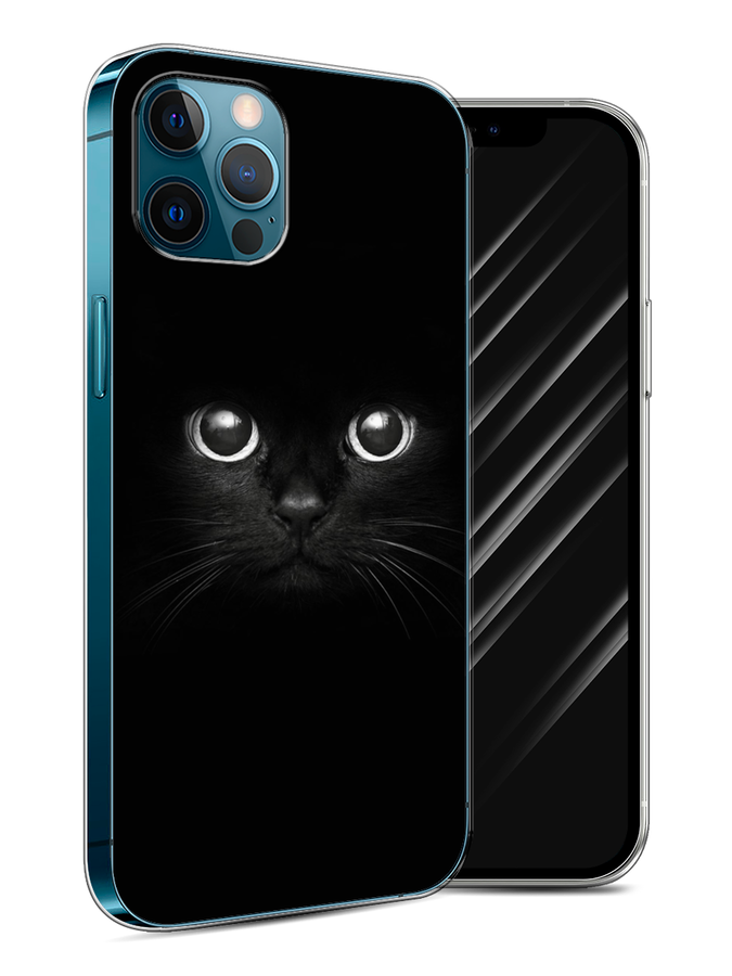

Чехол Awog на Apple iPhone 12 / Айфон 12 "Взгляд черной кошки", Разноцветный, 12550-1