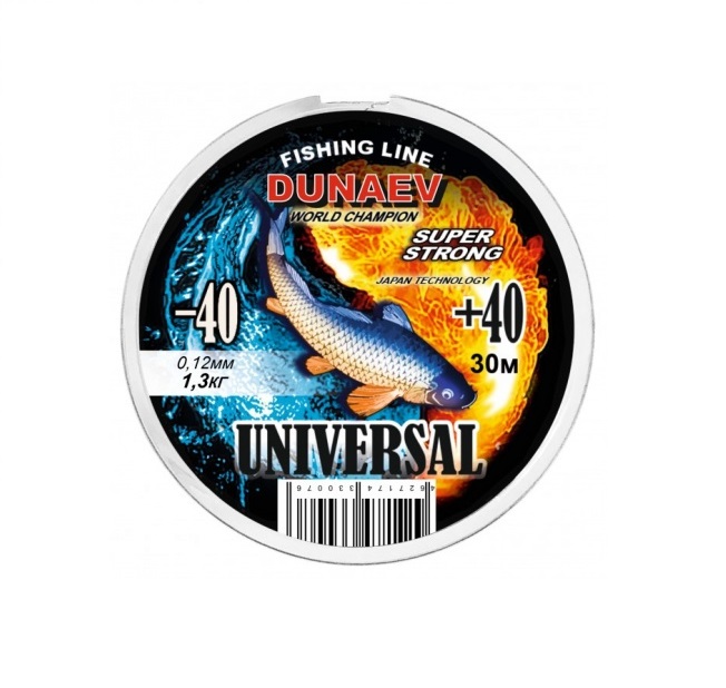 

Леска Dunaev Universal 30м 0,12мм, 00-00022172