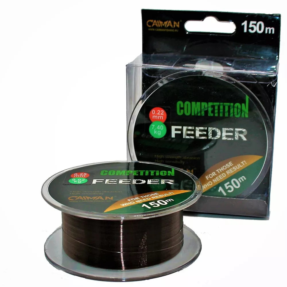

Леска caiman competition feeder sinking 0,22мм 150м, 00-00018093