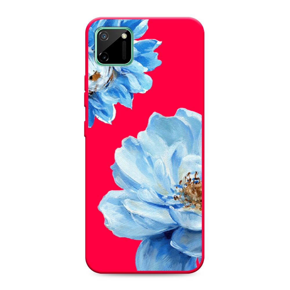 

Чехол Awog на Realme C11 2020 "Голубые клематисы", Разноцветный, 253853-1