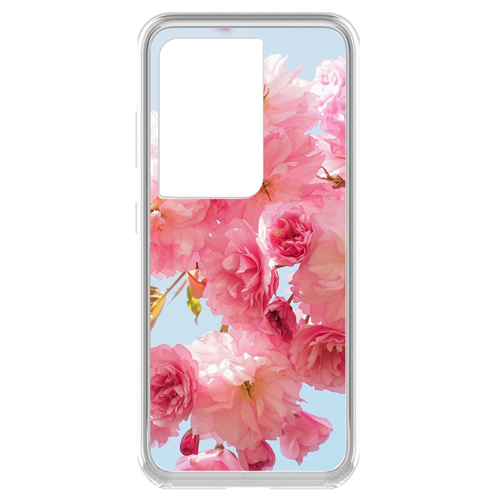 

Чехол-накладка Krutoff Clear Case Сакура для Samsung Galaxy S21 Ultra (G998)
