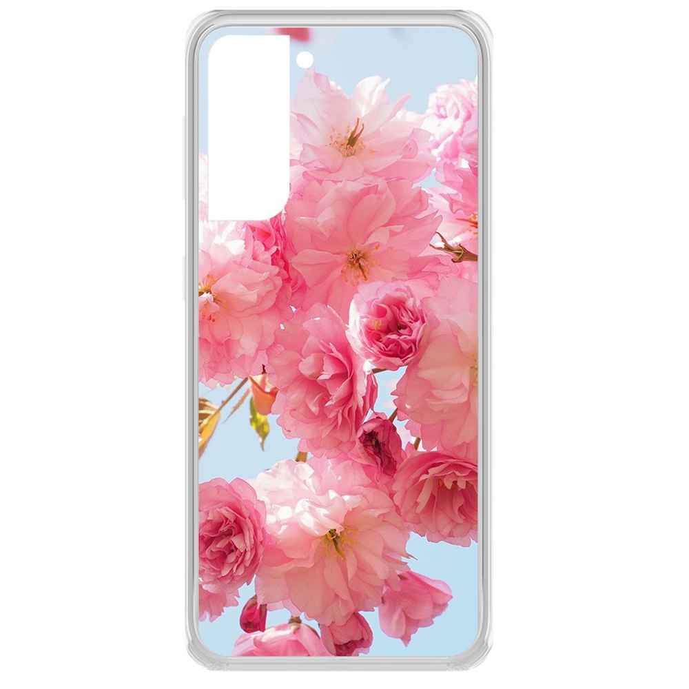 

Чехол-накладка Krutoff Clear Case Сакура для Samsung Galaxy S21 (G991), Прозрачный