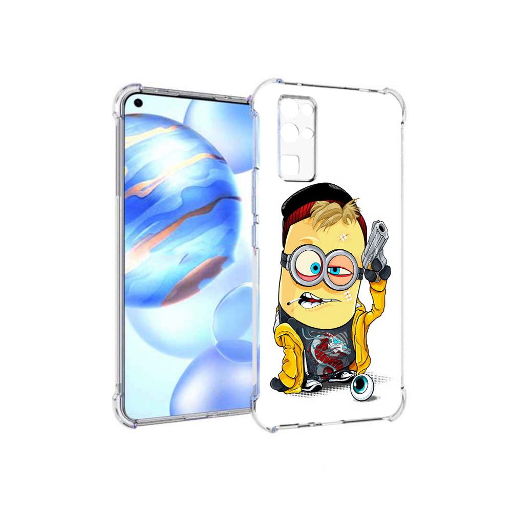

Чехол MyPads Tocco для Honor 30 миньон бандит (PT147988.19.475), Прозрачный, Tocco