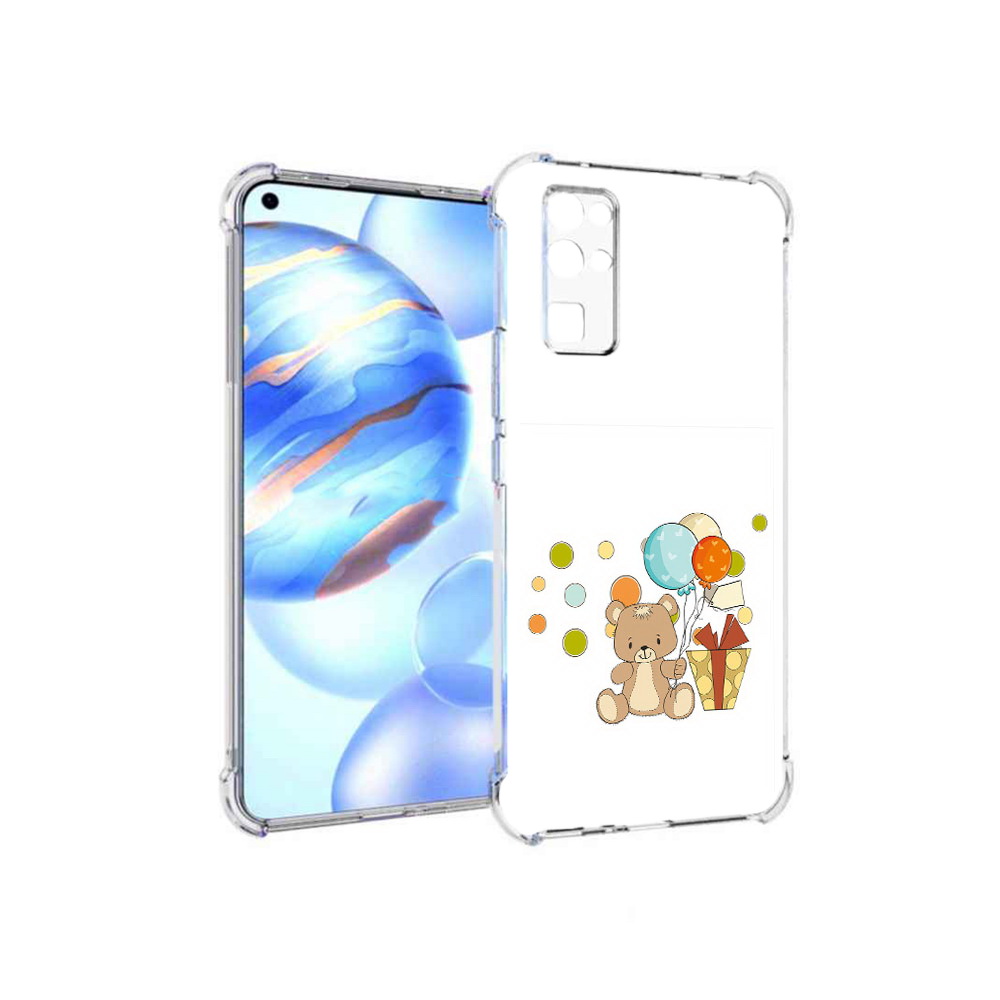 

Чехол MyPads Tocco для Honor 30 медвеженок с подарком (PT147988.19.470), Прозрачный, Tocco