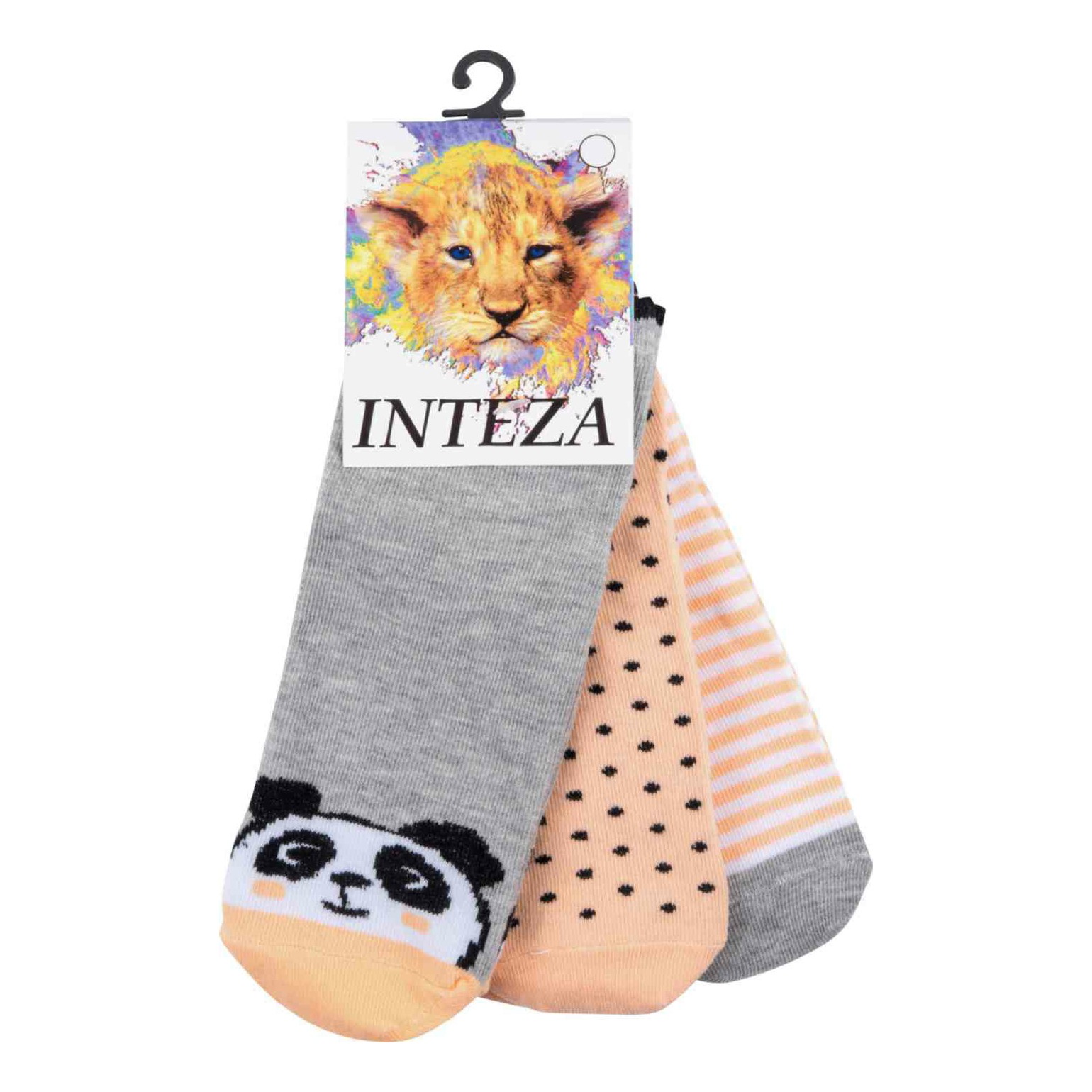 

Носки Inteza Панда р. 21 3 пары, Панда