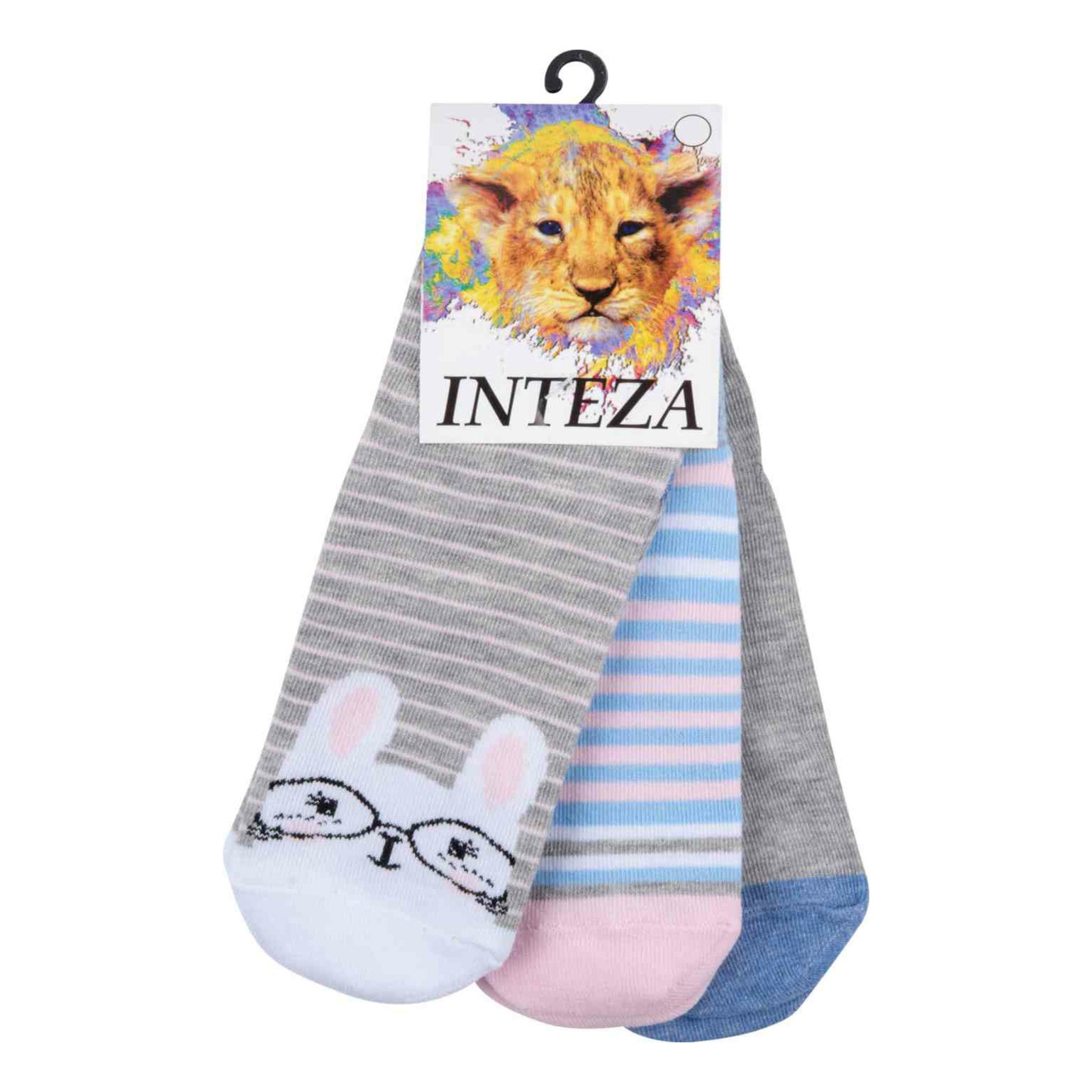 

Носки Inteza Зайцы р. 17 3 пары, Зайцы