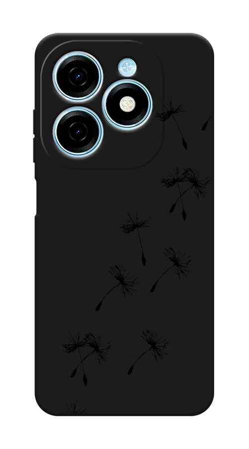 

Чехол Awog на Tecno Spark 20 "Летящие одуванчики", Черный, 304752-1
