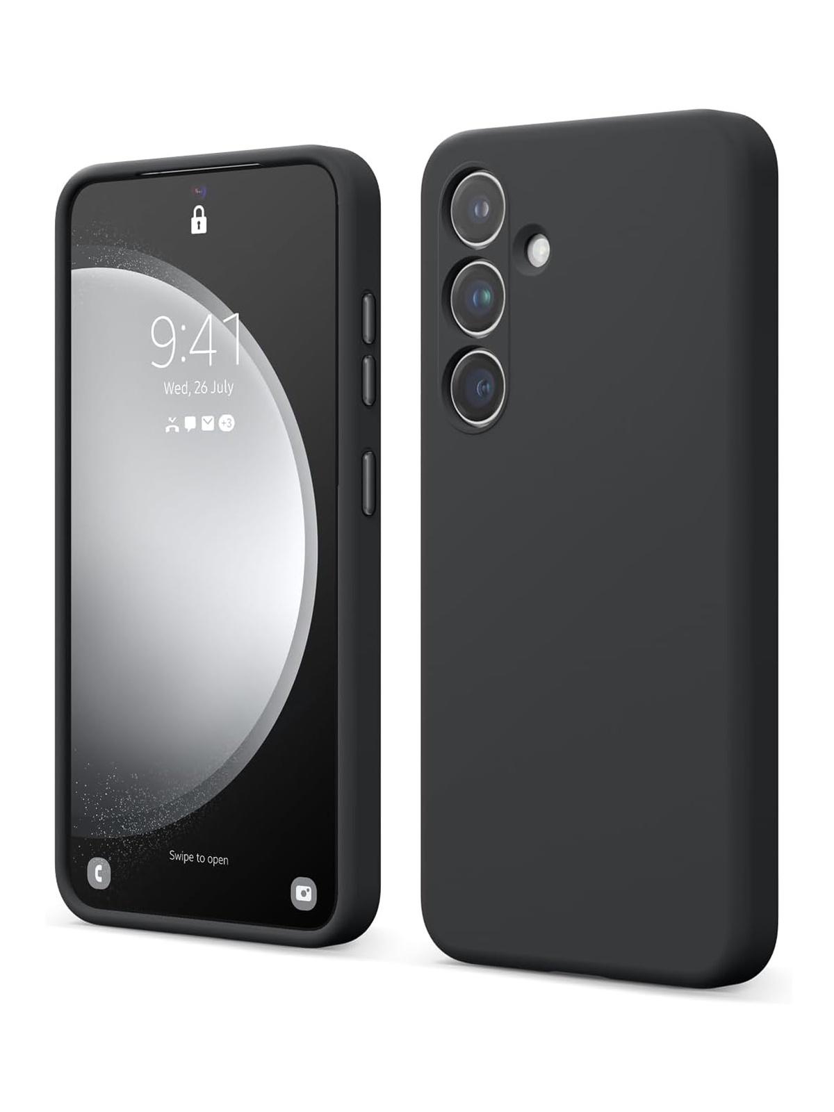 Чехол Elago для Samsung Galaxy S24 силиконовый с покрытием Soft-touch, черный
