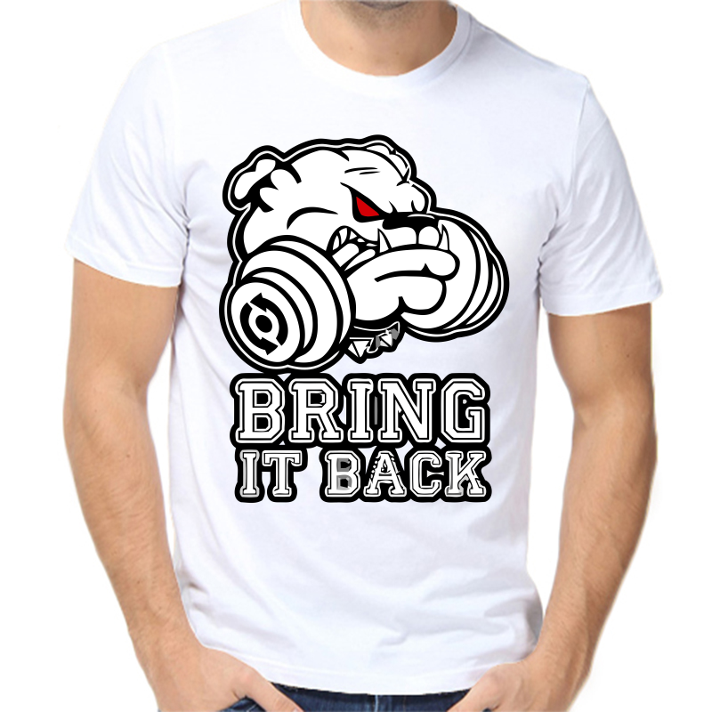 

Футболка мужская белая 48 р-р bring it back, Белый, fm_bring_it_back