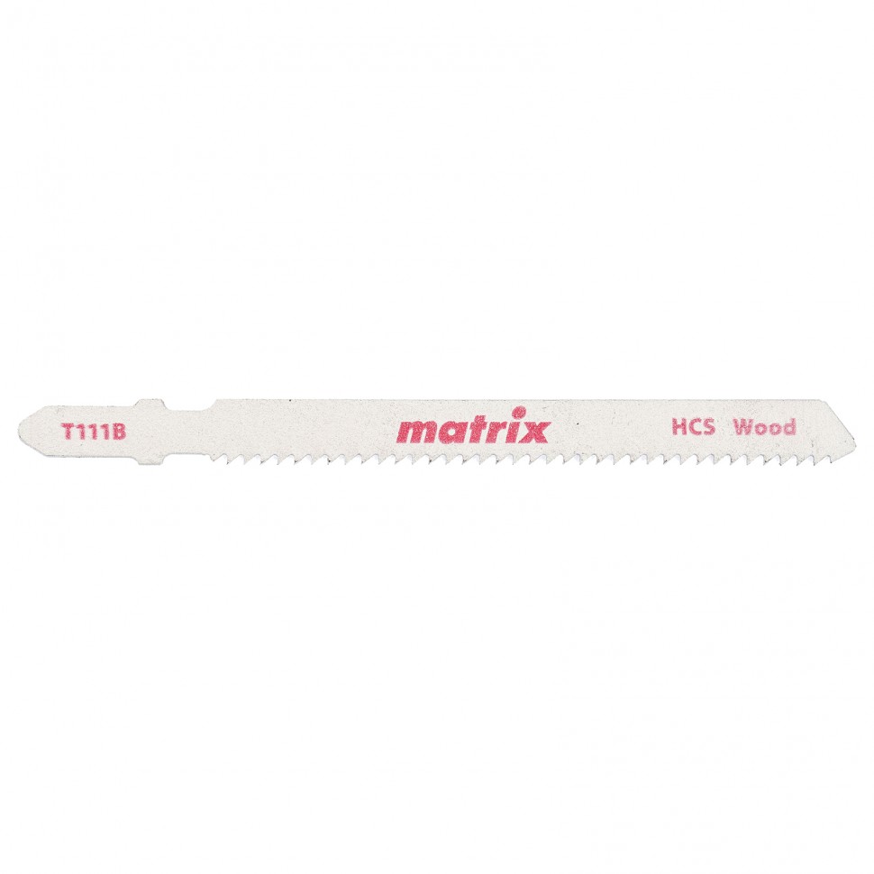 MATRIX Полотна для электролобзика  по дереву, 3 шт, T111B, 75 x 2 мм, HCS Matrix