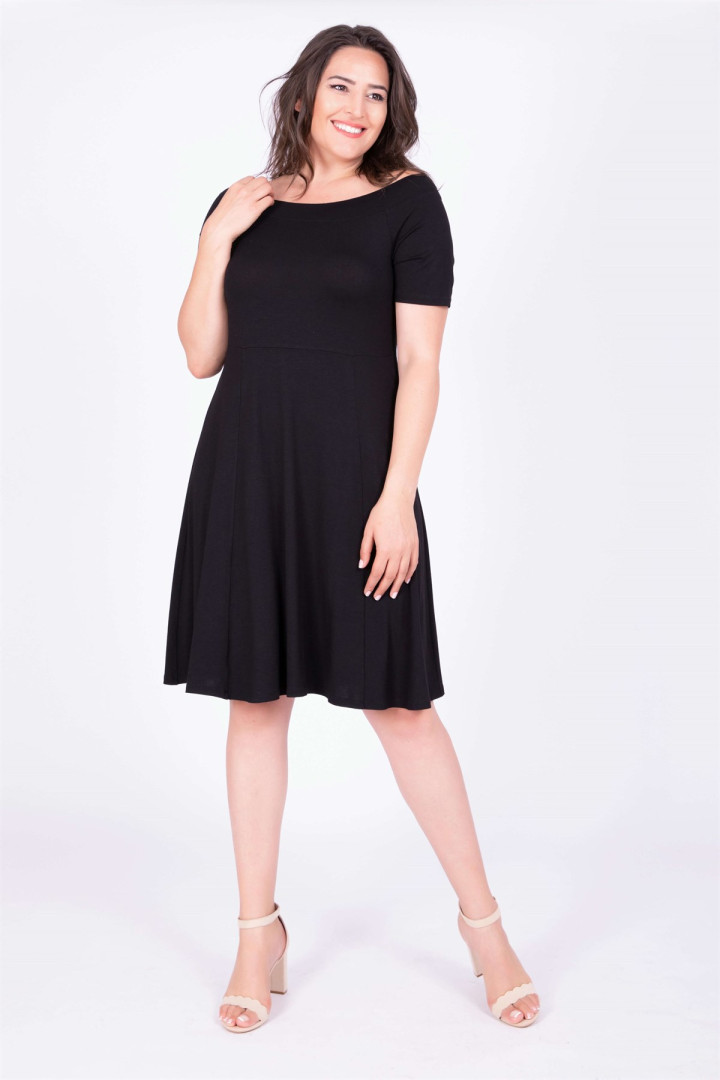 Платье женское My Line Moda 656 черное XL (товары доставляются из-за рубежа)