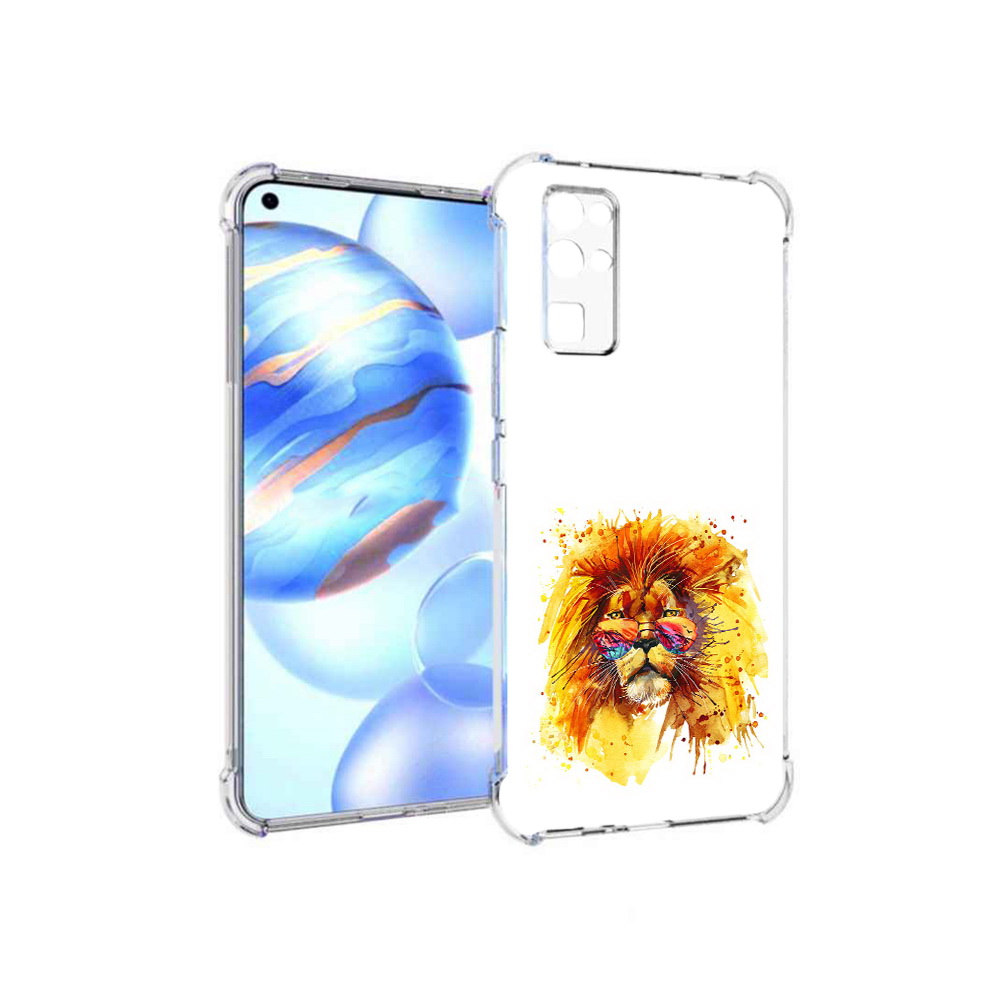 

Чехол MyPads Tocco для Honor 30 лев в очках (PT147988.19.436), Прозрачный, Tocco