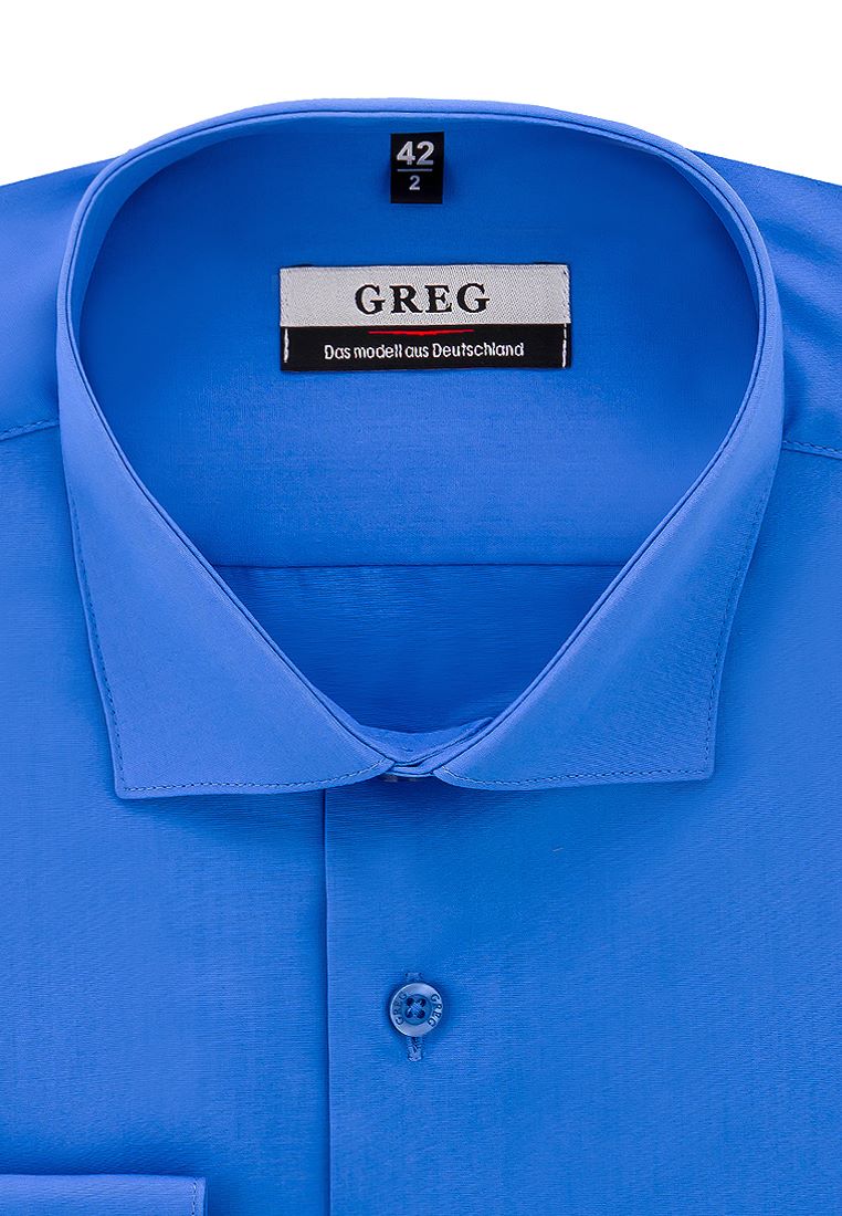 

Рубашка мужская Greg 01-00012388 голубая 38, Синий, 01-00012388