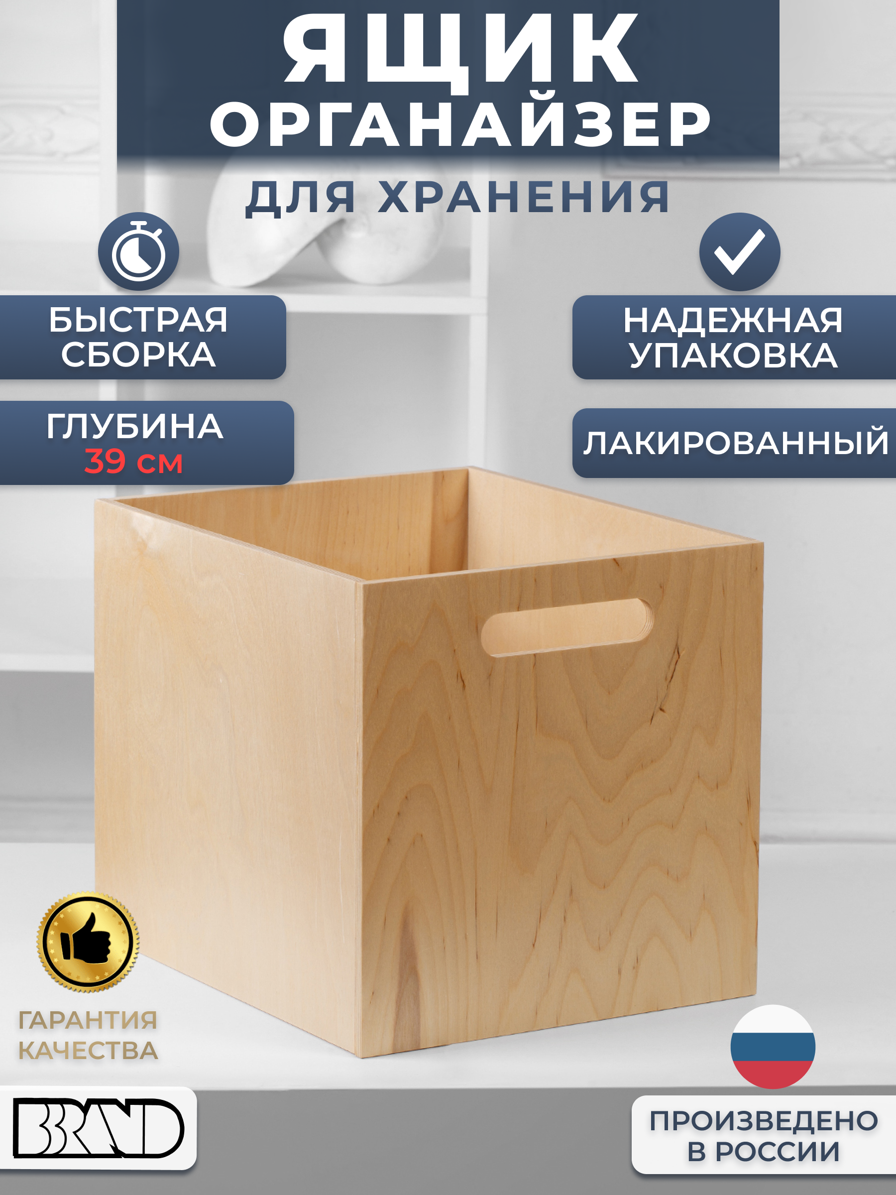 

Органайзер для хранения вещей BBrand кейс глубина 39 см, Органайзер (Л)-02(39)
