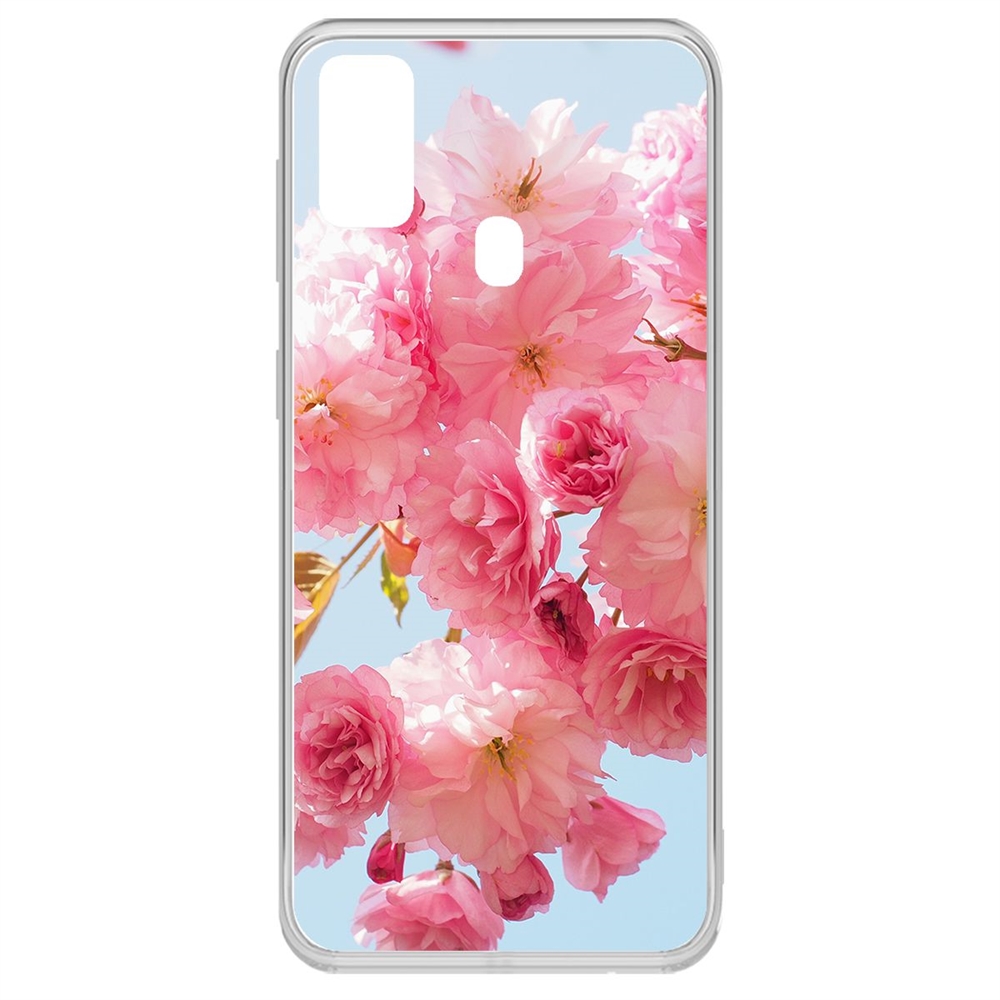 фото Чехол-накладка krutoff clear case сакура для samsung galaxy m21/m30s (m215/m307)