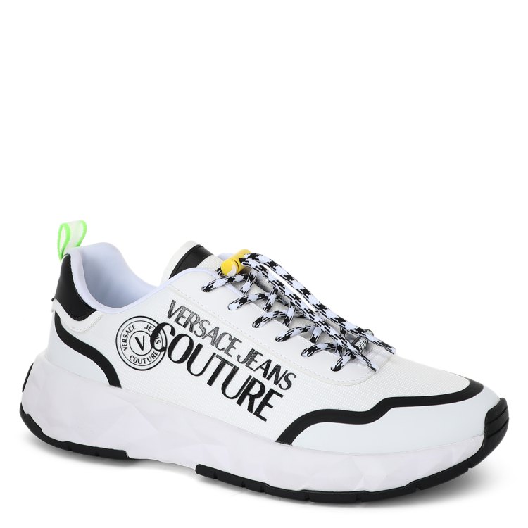 

Кроссовки мужские Versace Jeans Couture 74YA3SBA белые 42 EU, Белый, 74YA3SBA