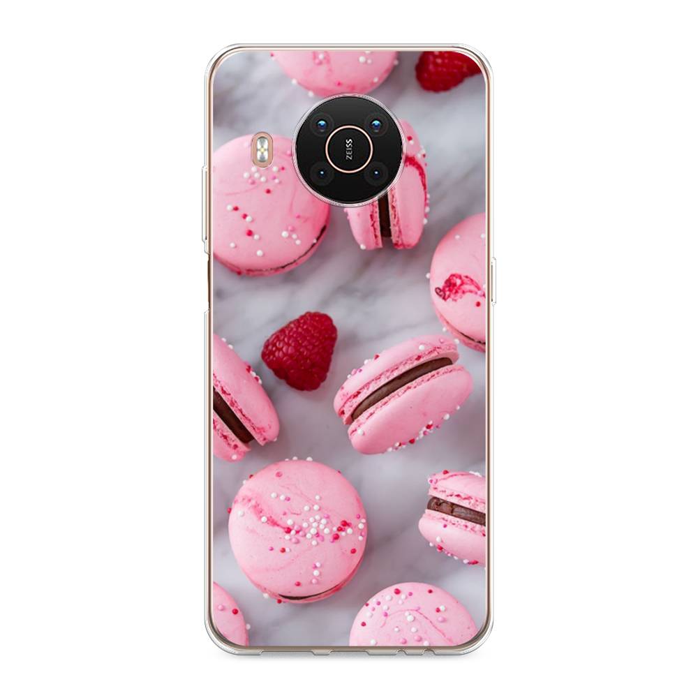 

Чехол Awog на Nokia X20 / Нокиа X20 "Макарони с малиной", Серый;розовый, 124250-10