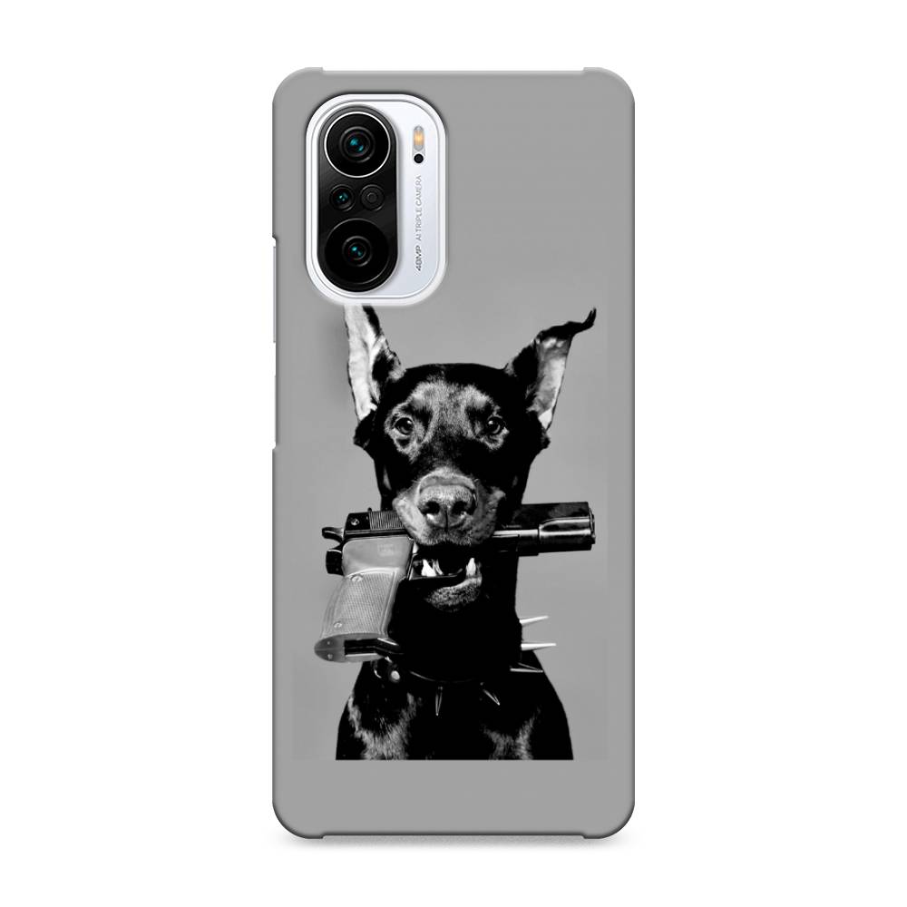 

Пластиковый чехол "Доберман" на Xiaomi Poco F3, Доберман