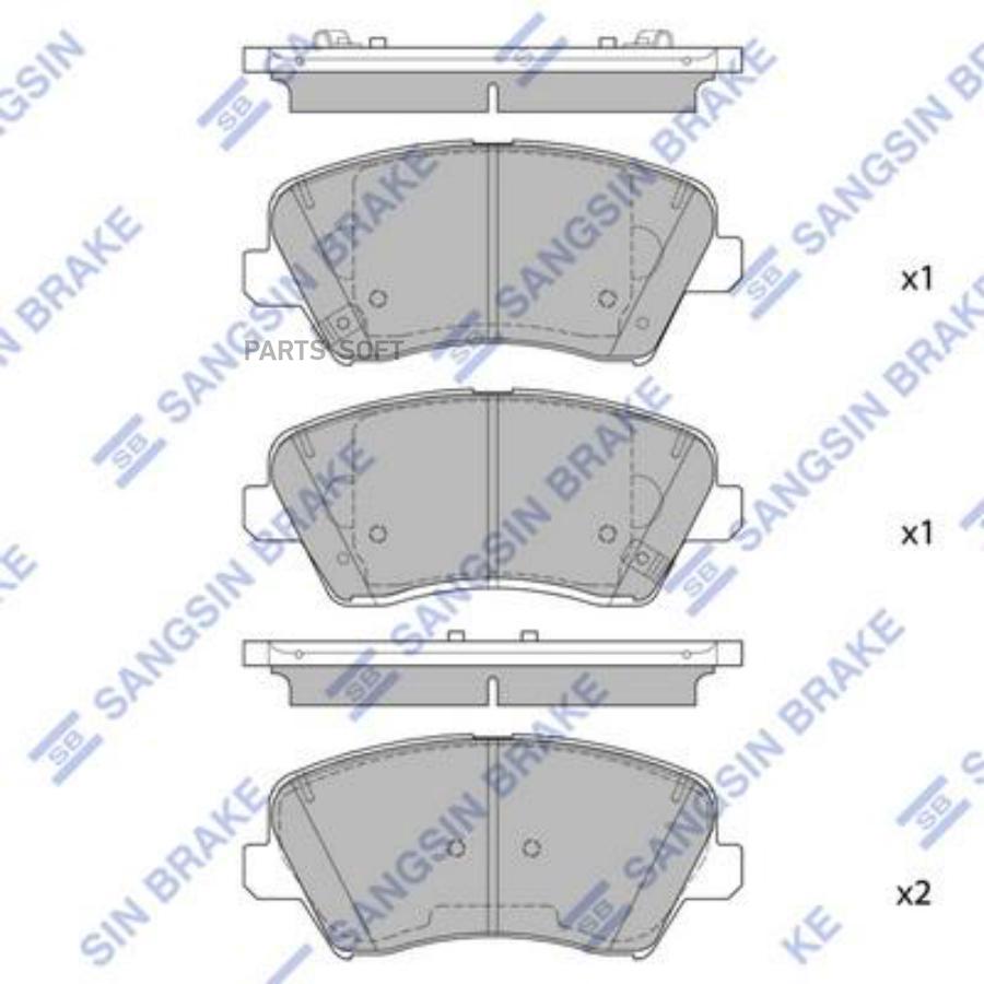 

Тормозные колодки Sangsin brake sp1842
