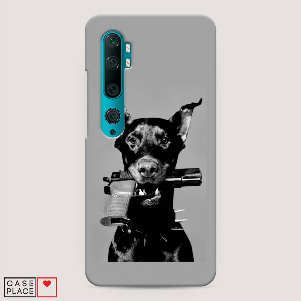 

Пластиковый чехол "Доберман" на Xiaomi Mi Note 10, Доберман