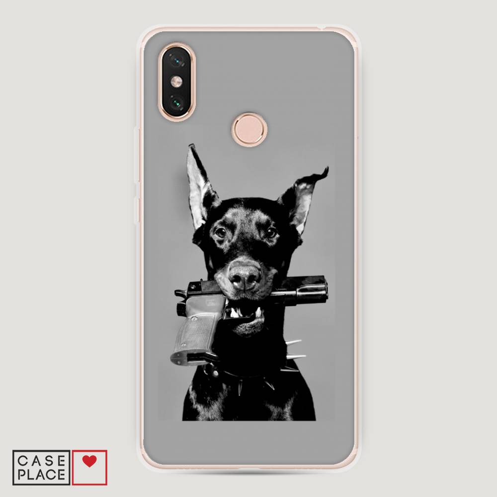 

Пластиковый чехол "Доберман" на Xiaomi Mi Max 3, Доберман