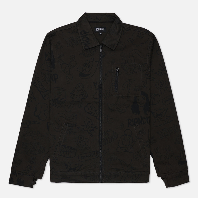

Джинсовая куртка мужская Ripndip RND9301 коричневая L, RND9301
