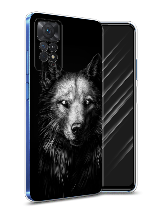 

Чехол Awog на Xiaomi Redmi Note 11 Pro "Волк черно белый", Разноцветный, 315650-1