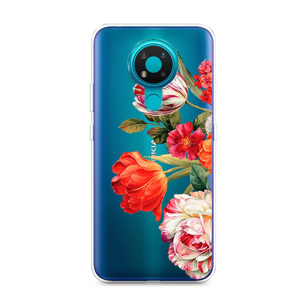 

Чехол Awog на Nokia 3.4 / Нокиа 3.4 "Весенний букет", Красный;розовый;зеленый, 123750-8