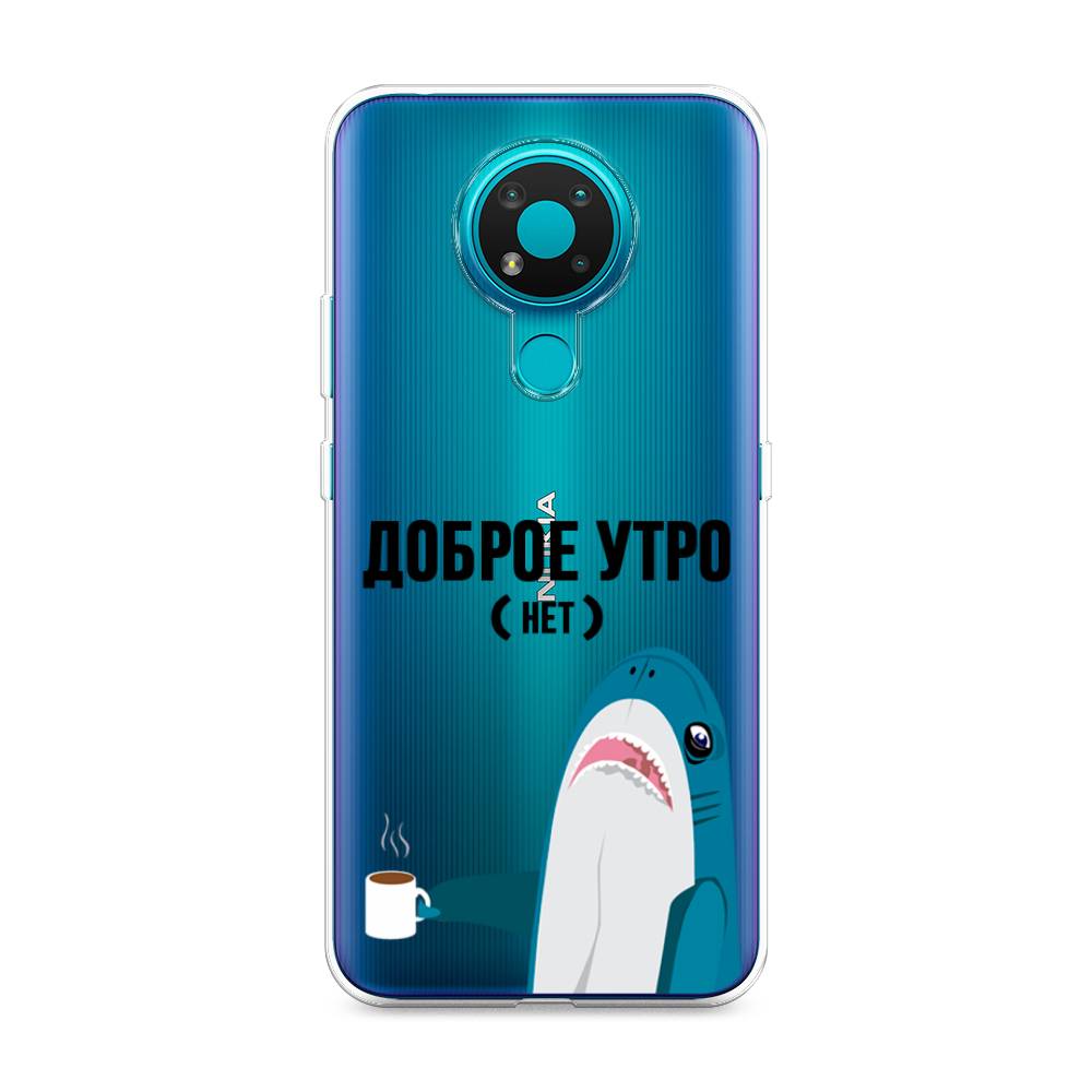 

Чехол Awog на Nokia 3.4 / Нокиа 3.4 "Доброе утро", Синий;белый;черный, 123750-2