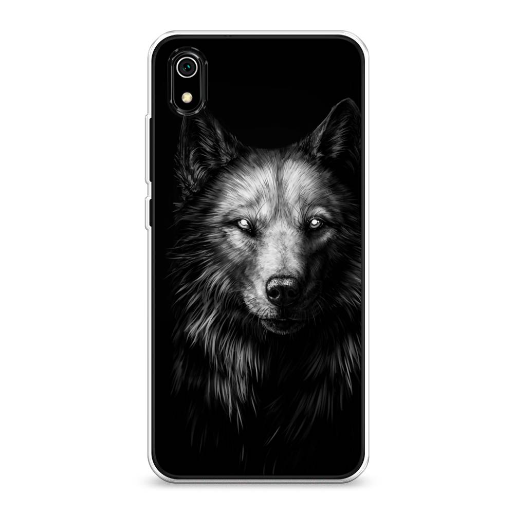 

Чехол Awog на Xiaomi Redmi 7A "Волк черно белый", Разноцветный, 35450-1