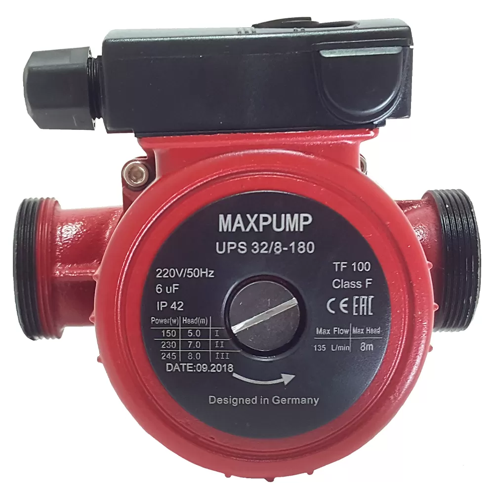 

Насос циркуляционный MAXPUM UPS 32/8-180 2000019060017, UPS 32/8-180
