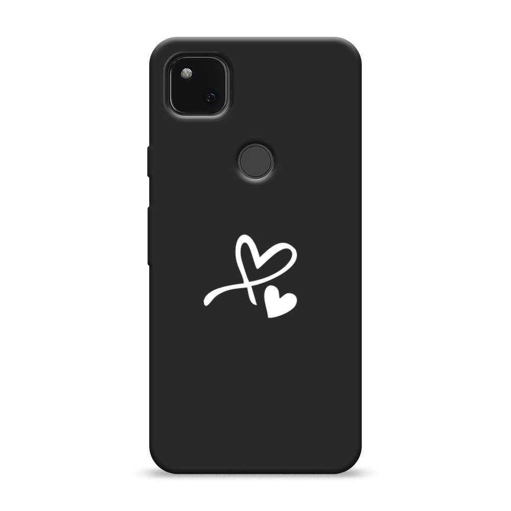 

Матовый силиконовый чехол "Сердечко минимализм" на Google Pixel 4A