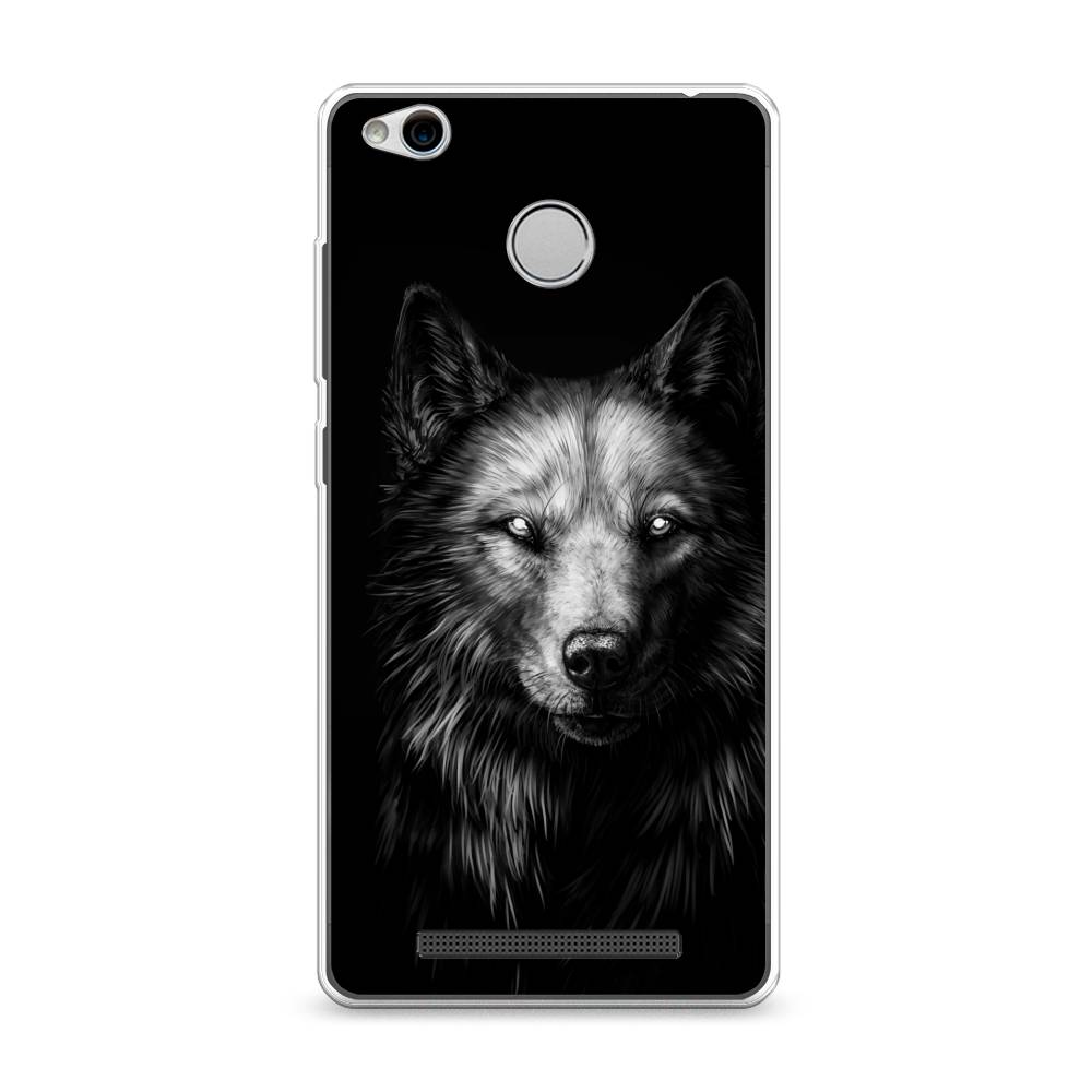 

Чехол Awog на Xiaomi Redmi 3 Pro (3S) "Волк черно белый", Разноцветный, 30950-1