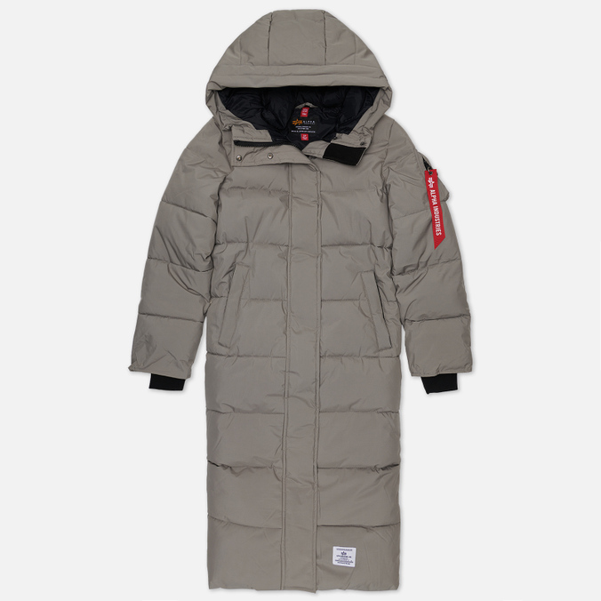 

Пальто женское Alpha Industries WJS52502C1-065 серое L, WJS52502C1-065
