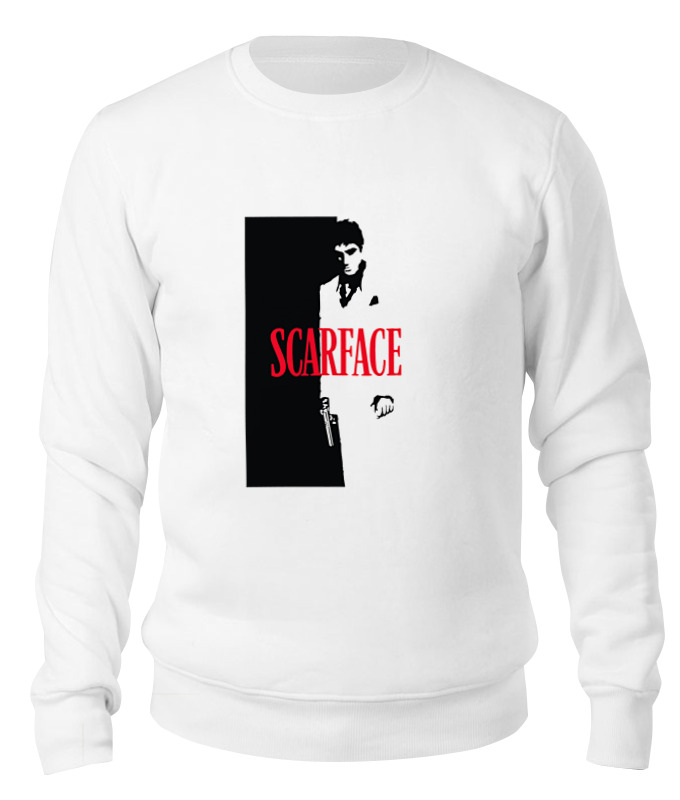 

Свитшот унисекс Printio Лицо со шрамом (scarface) белый M, Лицо со шрамом (scarface)