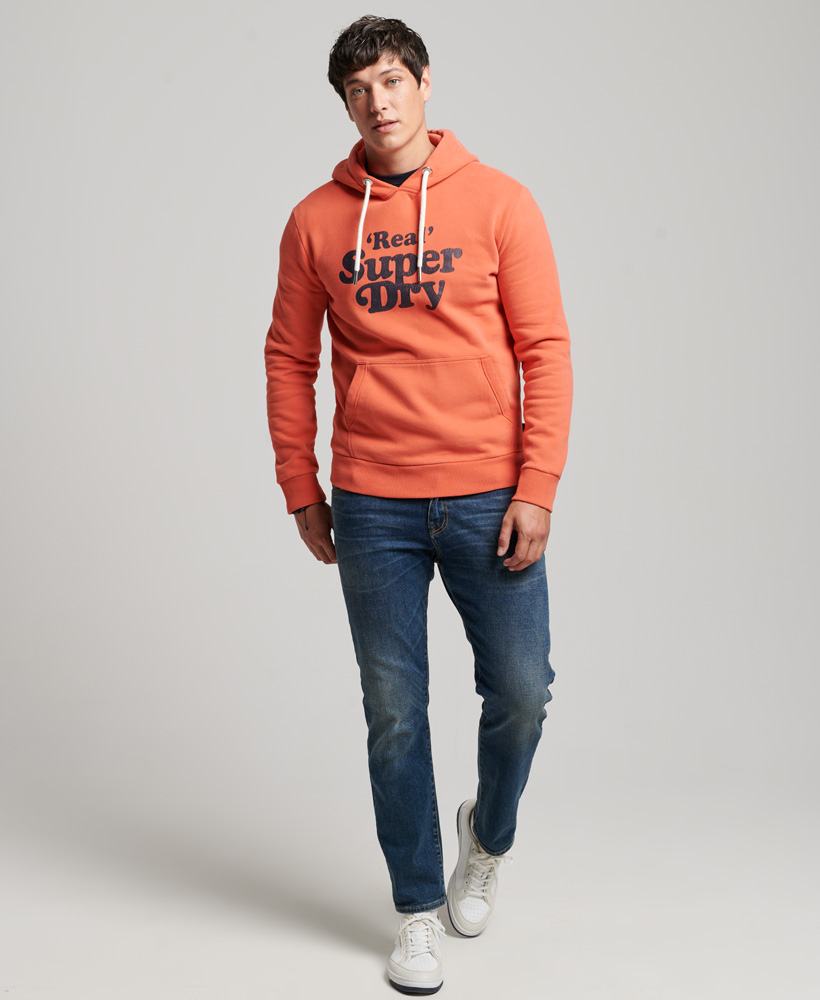 Худи мужское Superdry M2012517A оранжевое XL