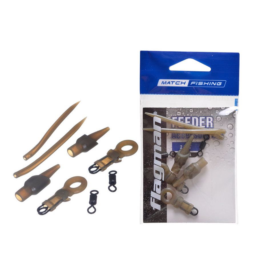 

Набор Flagman для фидерной оснастки Feeder Running Rig Set, Коричневый, Feeder Running Rig Set