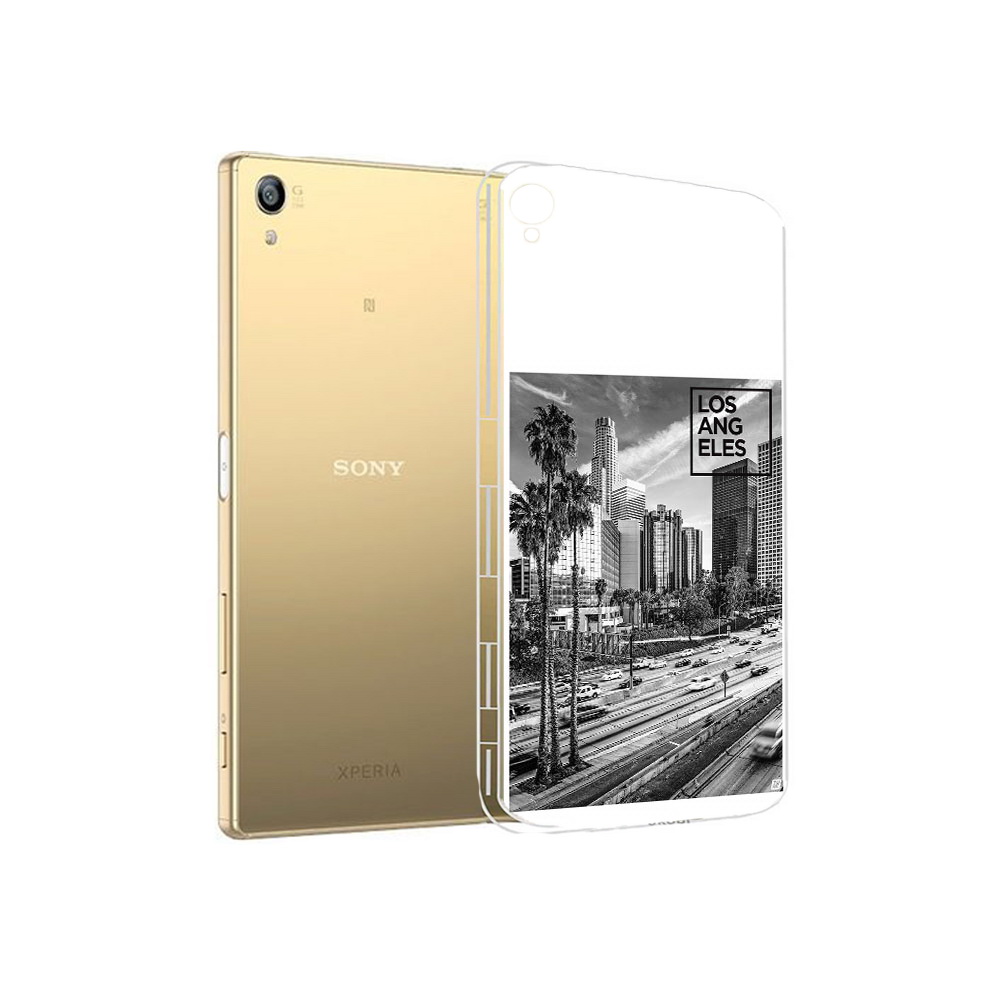 

Чехол MyPads Tocco для Sony Xperia Z5 Premium черно белый лос анджелес (PT23243.222.685), Прозрачный, Tocco