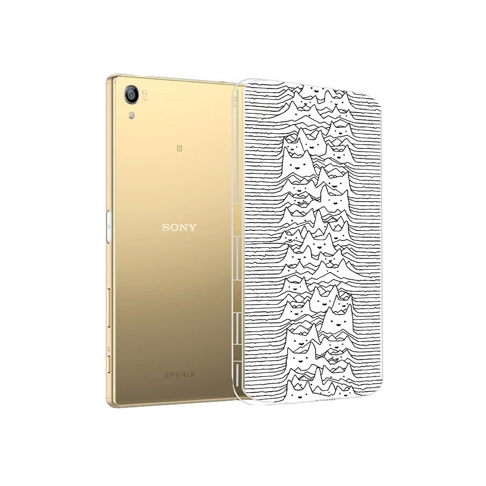 

Чехол MyPads Tocco для Sony Xperia Z5 Premium черно белые коты 3D (PT23243.222.682), Прозрачный, Tocco