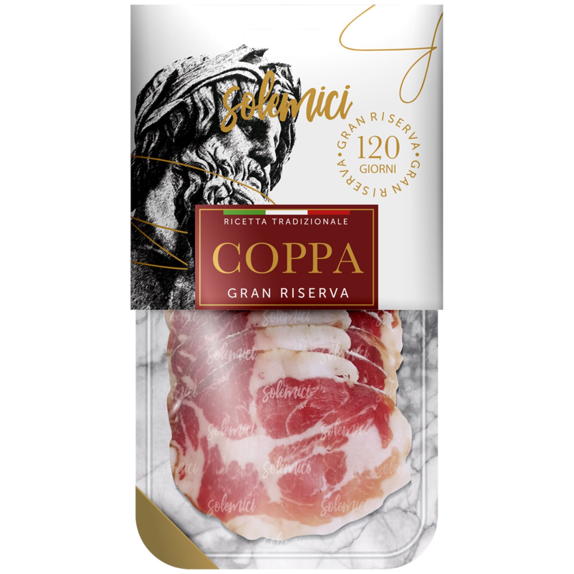 Свинина сыровяленая Solemici Coppa нарезка, 50 г