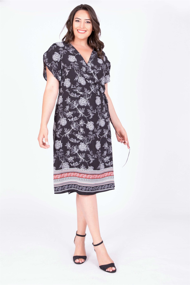 

Платье женское My Line Moda 654 черное 52 RU, 654