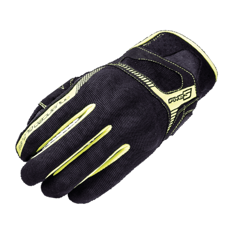 Перчатки FIVE, RS3, black/fluo yellow, 8/S